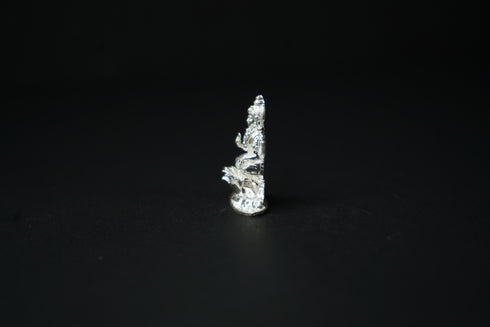 Pure Silver Lakshmi On Lotus Flower Idol 14.8grams